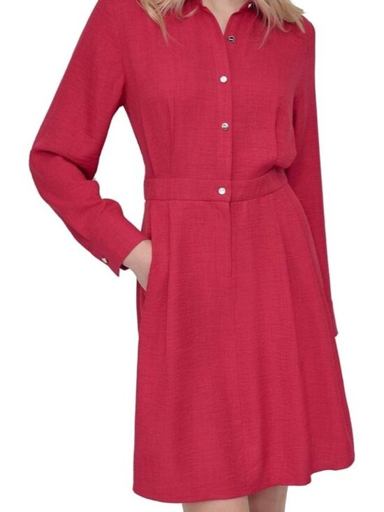 DKNY Dresses & Skirts - NEW DKNY Women's 16 Collared Neck Long Sleeve Button Down Dress • Reg Price $129